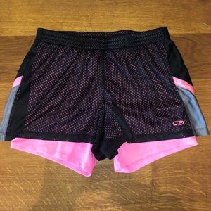 Champion Pink / Black athletic shorts